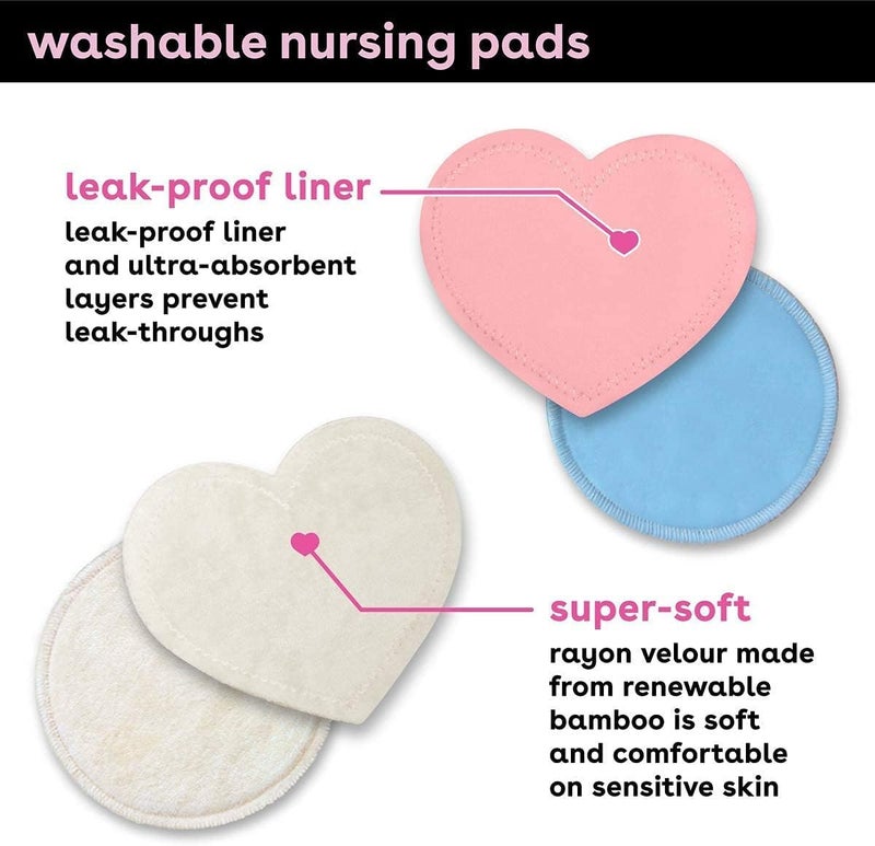 Bamboobies Washable Nursing Pads - 4 Pairs - Image 3