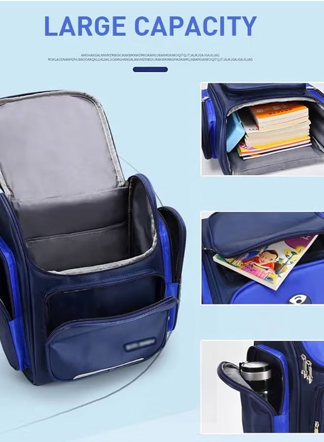 Berma Baby حقيبة ظهر بعجلات للأولاد والبنات في المدارس الابتدائية، الصفوف من 1 إلى 6، حقيبة ظهر كبيرة ذات 6 عجلات للتسلق الجبلي، حقيبة ظهر بعجلات، حقيبة ظهر بعجلات قابلة للفصل للمراهقين، وردية - Image 5