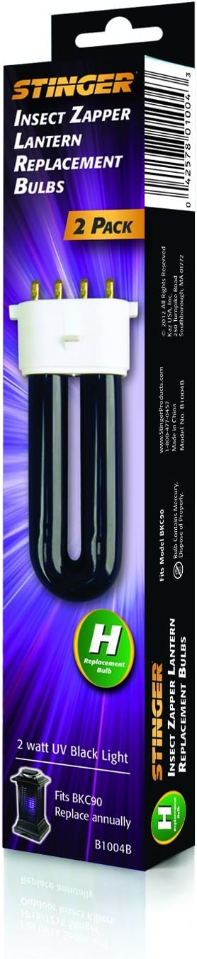 Pur Stinger B1004B Replacement Bulb for BKC90 Cordless Rechargeable Zapper 2 Count Pack of 1 BrownA  - Image 2