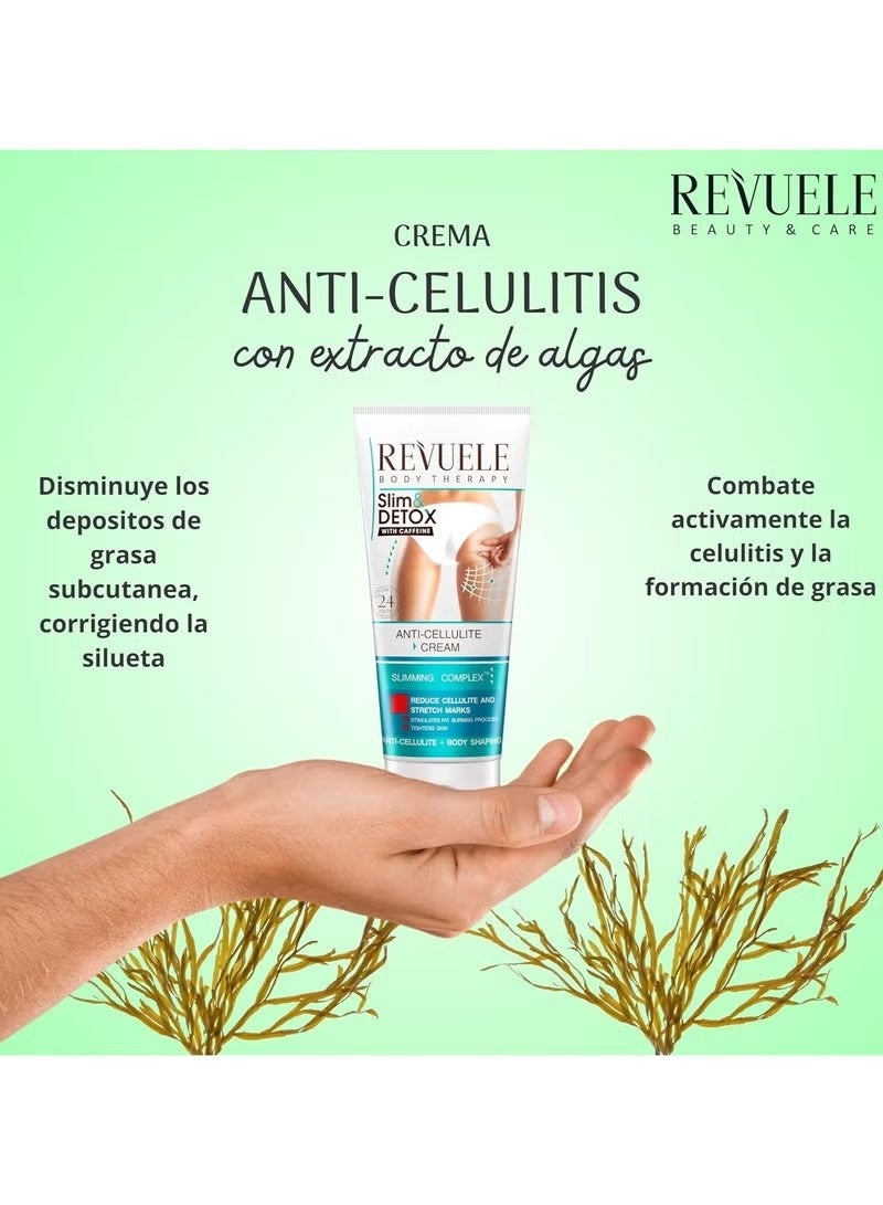 Revuele Slim & Detox Anti-Cellulite Cream with Caffeine, 200ml - Image 3