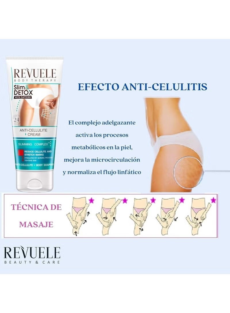Revuele Slim & Detox Anti-Cellulite Cream with Caffeine, 200ml - Image 4