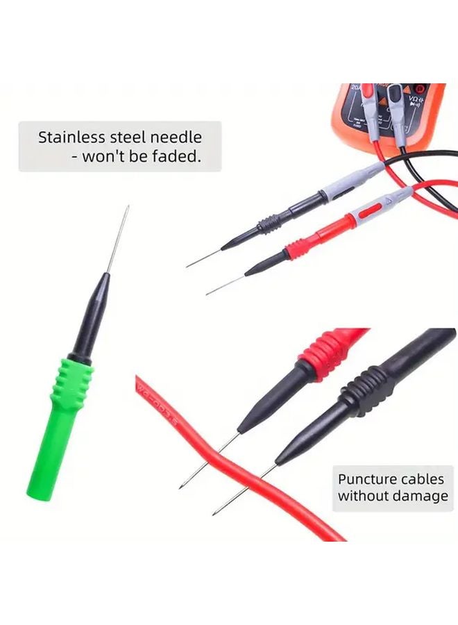 5pcs Mini Wire Breakers With 0 7mm Sheath Multimeter Test Probes Red Black White Green Blue - Image 5