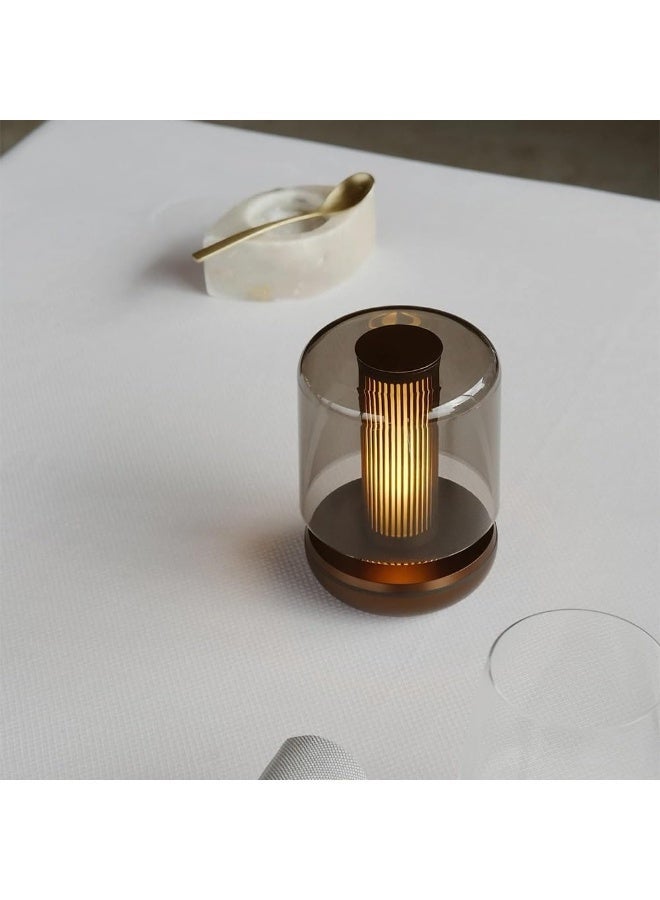 Humble Firefly Rechargeable Table Lamp – Portable LED Mood Light, Dimmable, Wireless, USB-C Charging, Indoor/Outdoor Use, IP65 Waterproof – Bronze/Smoked - Image 3