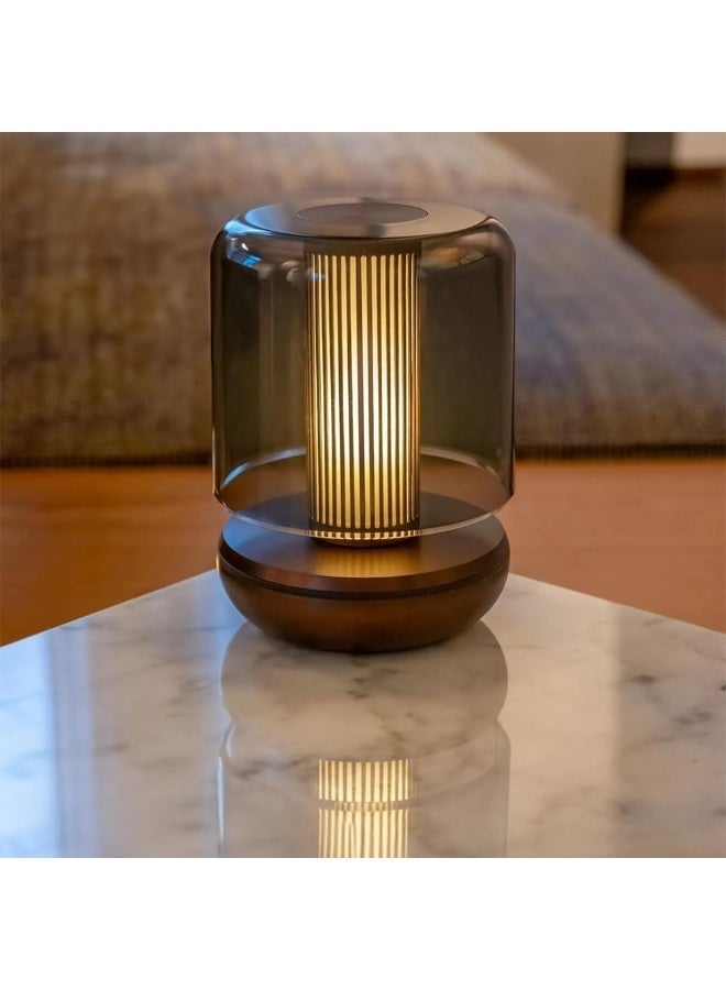 Humble مصباح طاولة هومبل فايرفلاي القابل لإعادة الشحن – ضوء مزاجي LED محمول، قابل للتعتيم، لاسلكي، شحن USB-C، للاستخدام الداخلي/الخارجي، مقاوم للماء IP65 – برونزي/مدخن - Image 2
