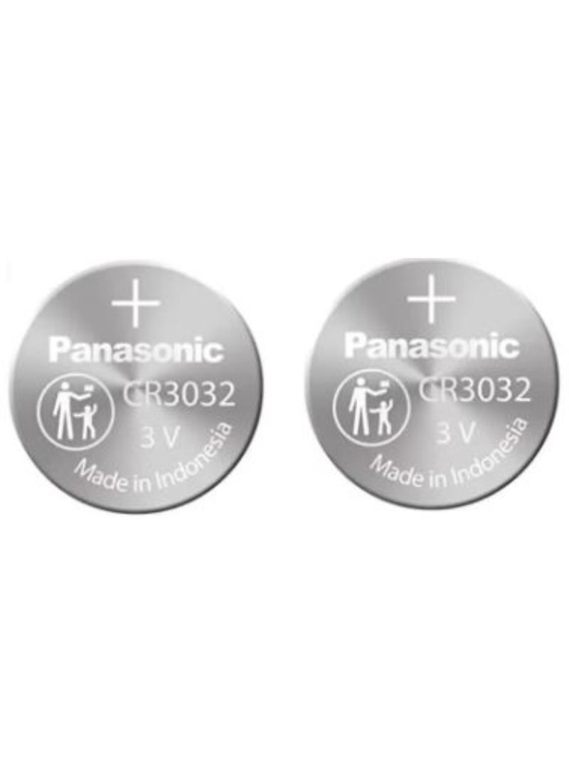 2-Pieces Panasonic CR3032 Lithium 3V Indonesia Batteries