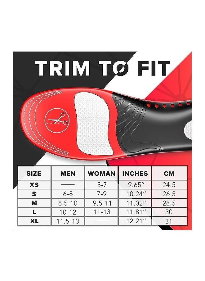 Muyixin - Plantar Fasciitis Arch Support Insoles for Men and Women Shoe Inserts - Image 1