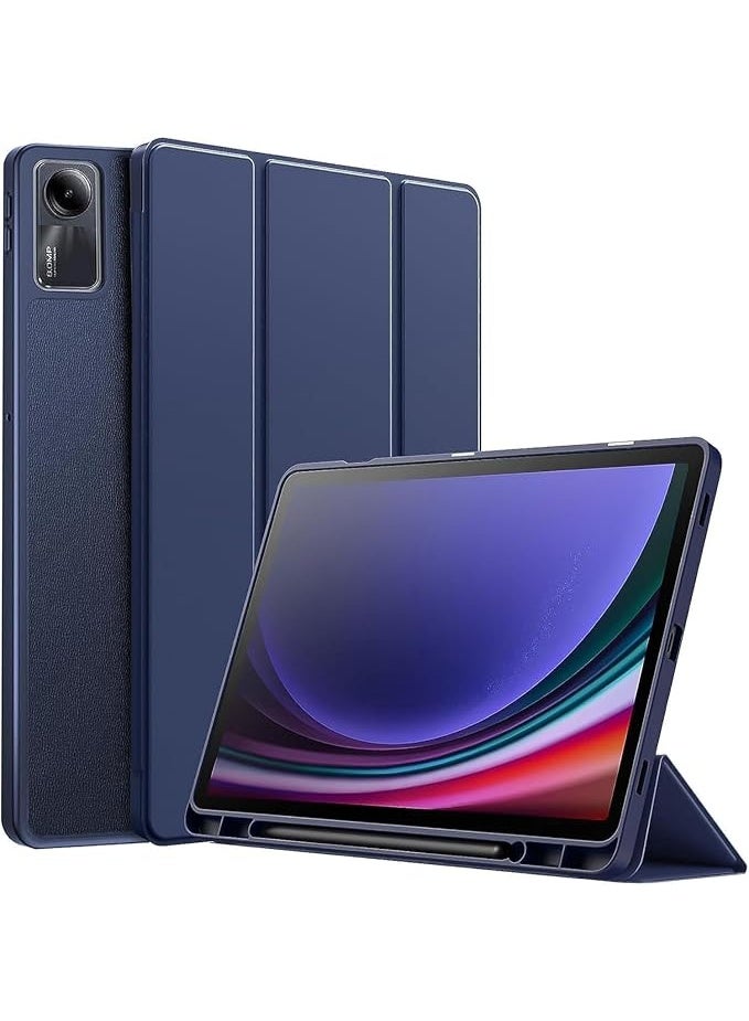 Case for Xiaomi Redmi Pad 2 11 inch Tablet Trifold Smart Stand Cover (Blue) - Image 1