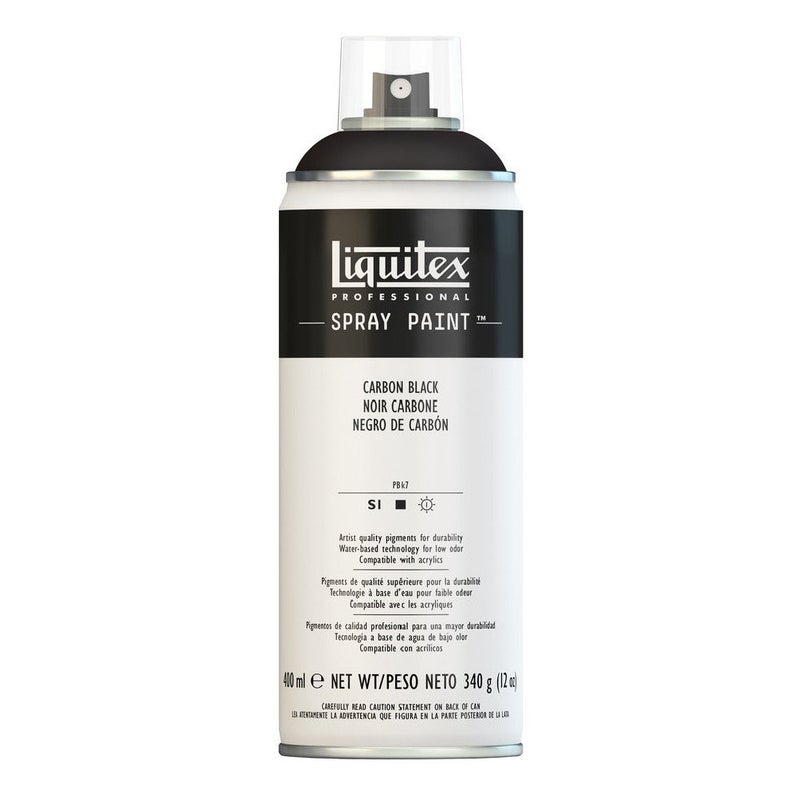 Liquitex طلاء رذاذ ليكويتكس الاحترافي، 12 أونصة (400 مل)، أسود كربوني - Image 1