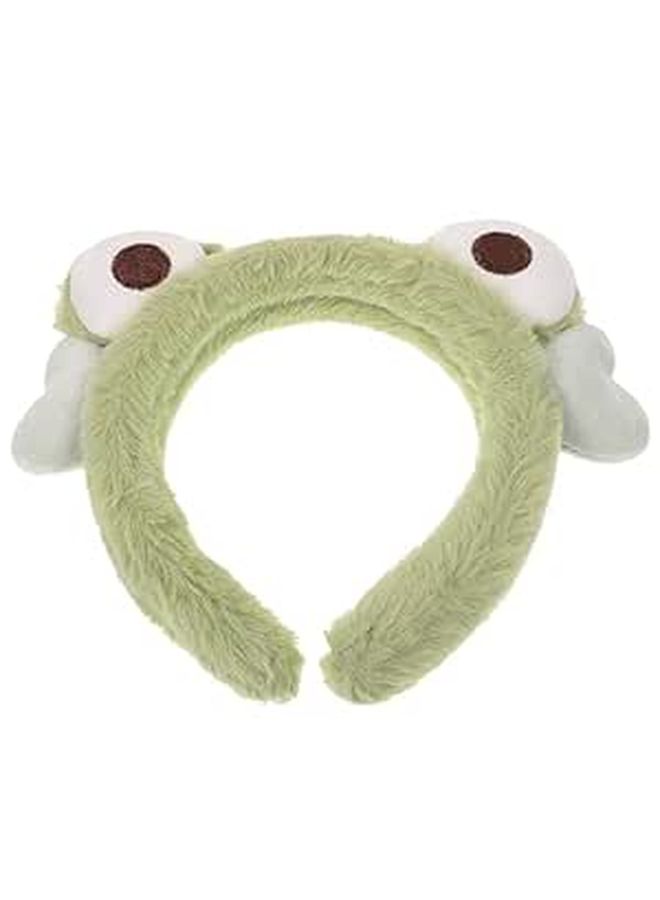 Soft Velour Frog Face Headband for Women Skincare Washing Bath Spa - Image 1