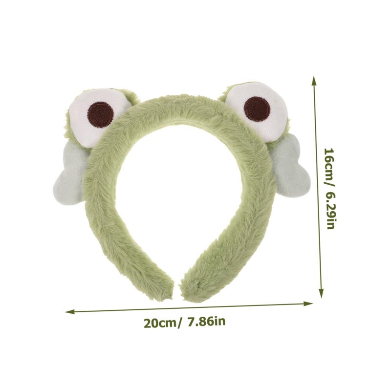 Soft Velour Frog Face Headband for Women Skincare Washing Bath Spa - Image 3