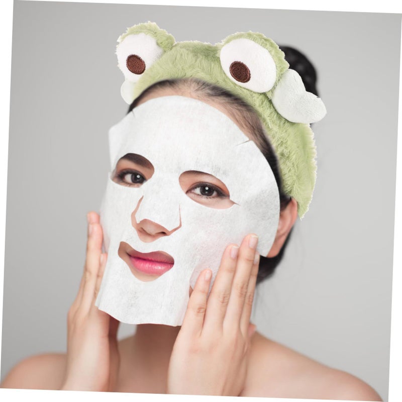 Soft Velour Frog Face Headband for Women Skincare Washing Bath Spa - Image 4