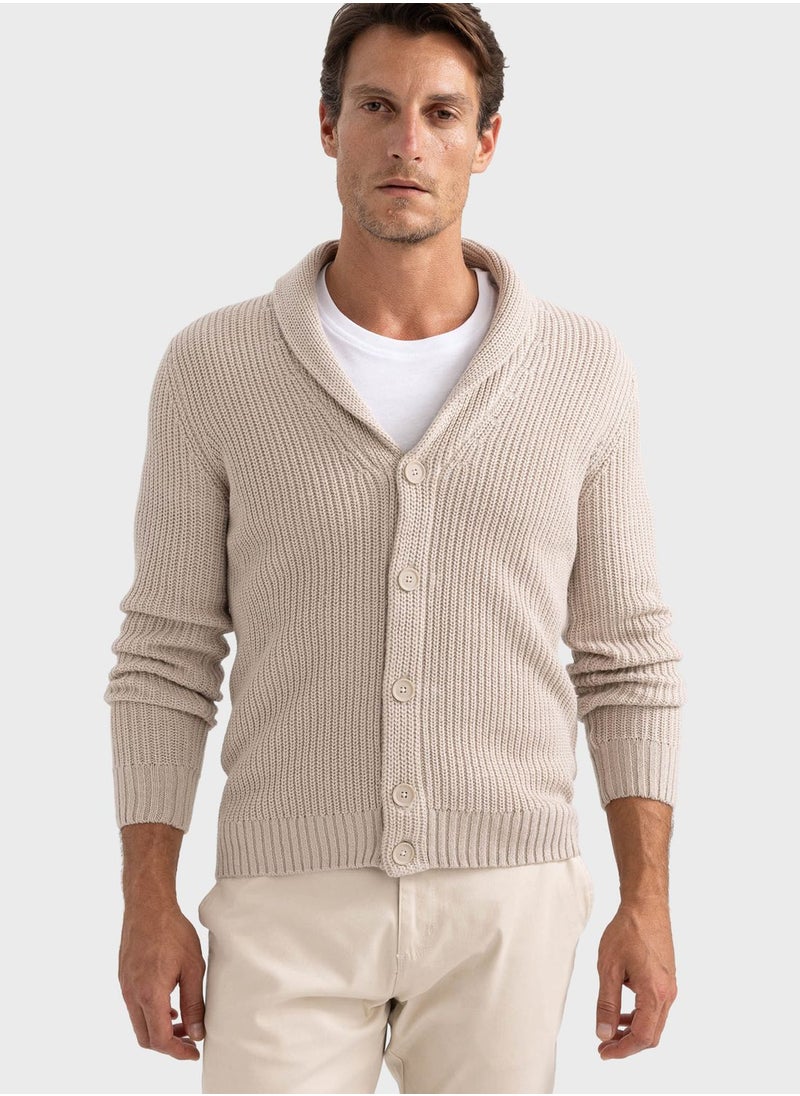 DeFacto - Shawl Collar Knitted Cardigan - Image 1