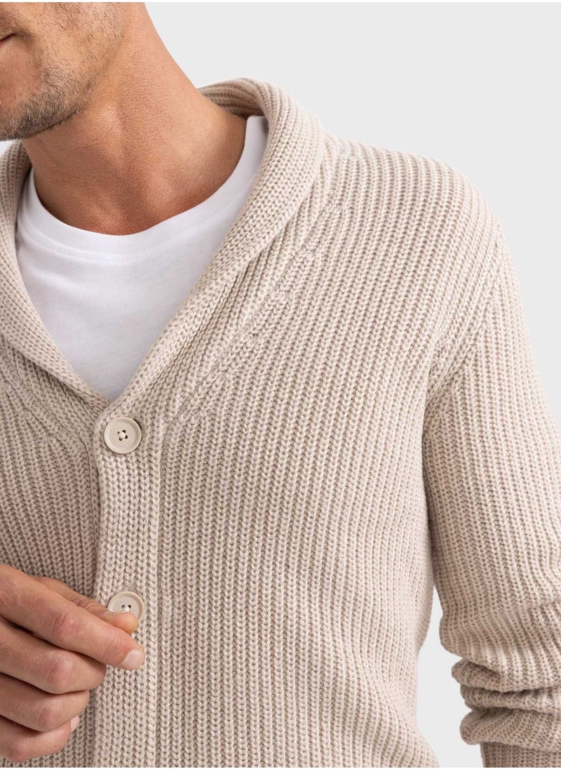 DeFacto - Shawl Collar Knitted Cardigan - Image 1