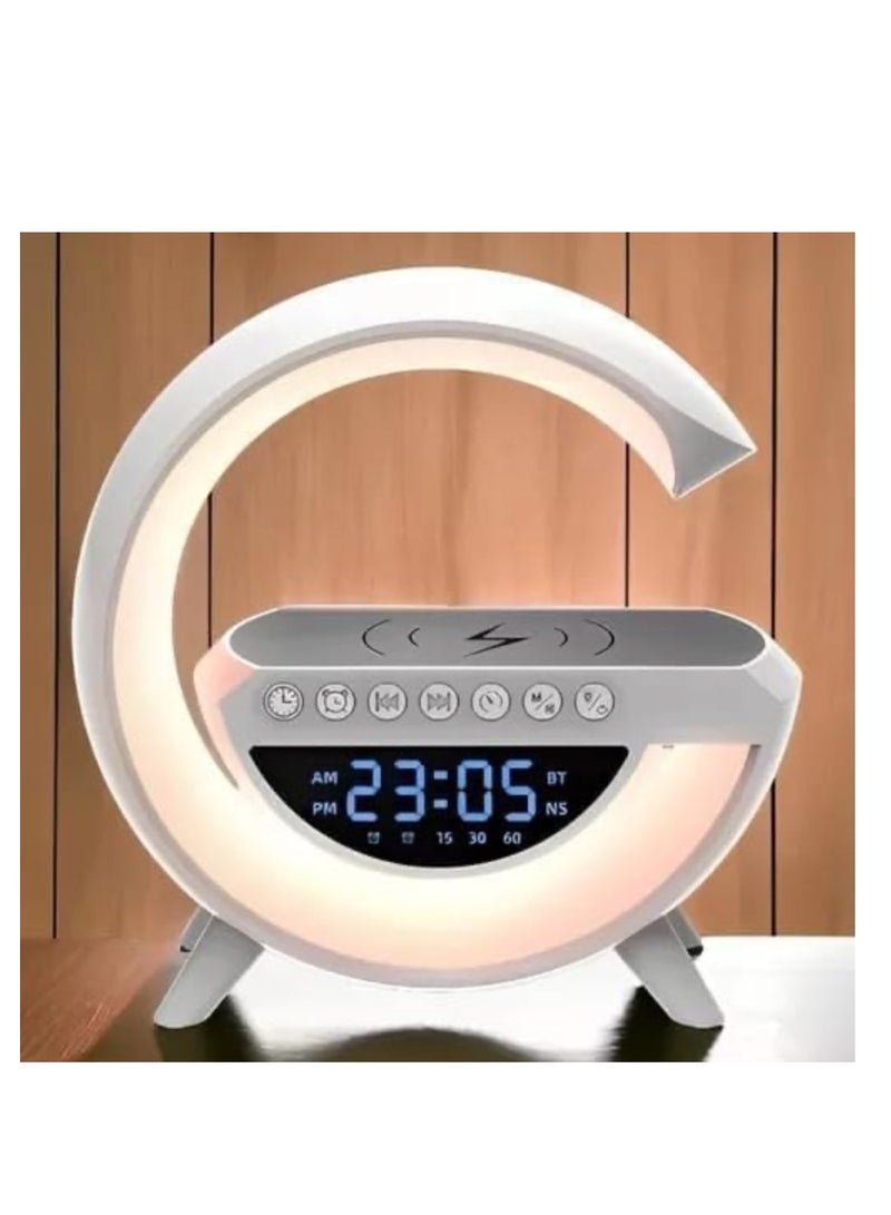 LSMI MARKET Table Lamp Lamp Rgb Smart Bluetooth Speaker Wireles Technology RGB Speaker Speaker Sound Box And Bluetooth Induction Charger Wireless Charging Night Light Ambient  - Image 2