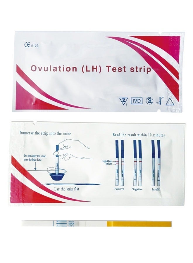 مجموعة توقع الإباضة، 10 قطع، شرائط اختبار الإباضة، لاختبار الإباضة، جهاز مراقبة الخصوبة، اختبار الحمل، سهل الاستخدام، عبوة فردية. - Image 4