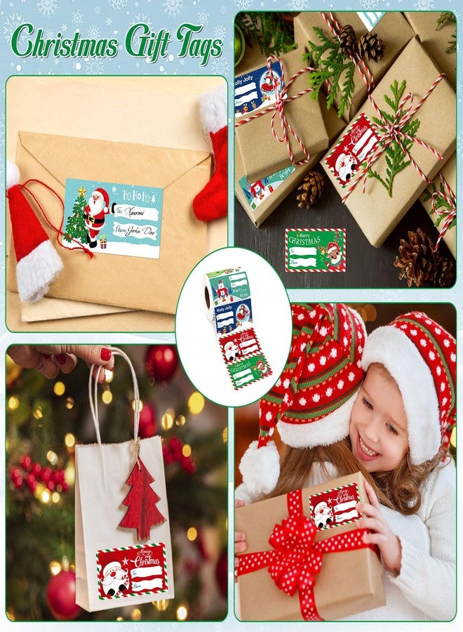 ALODNY 500 Pcs Christmas Gift Tags Stickers,Self-Adhesive Name Tag,Christmas Labels Gift Tags for Christmas Presents Holiday Decorations - Image 5