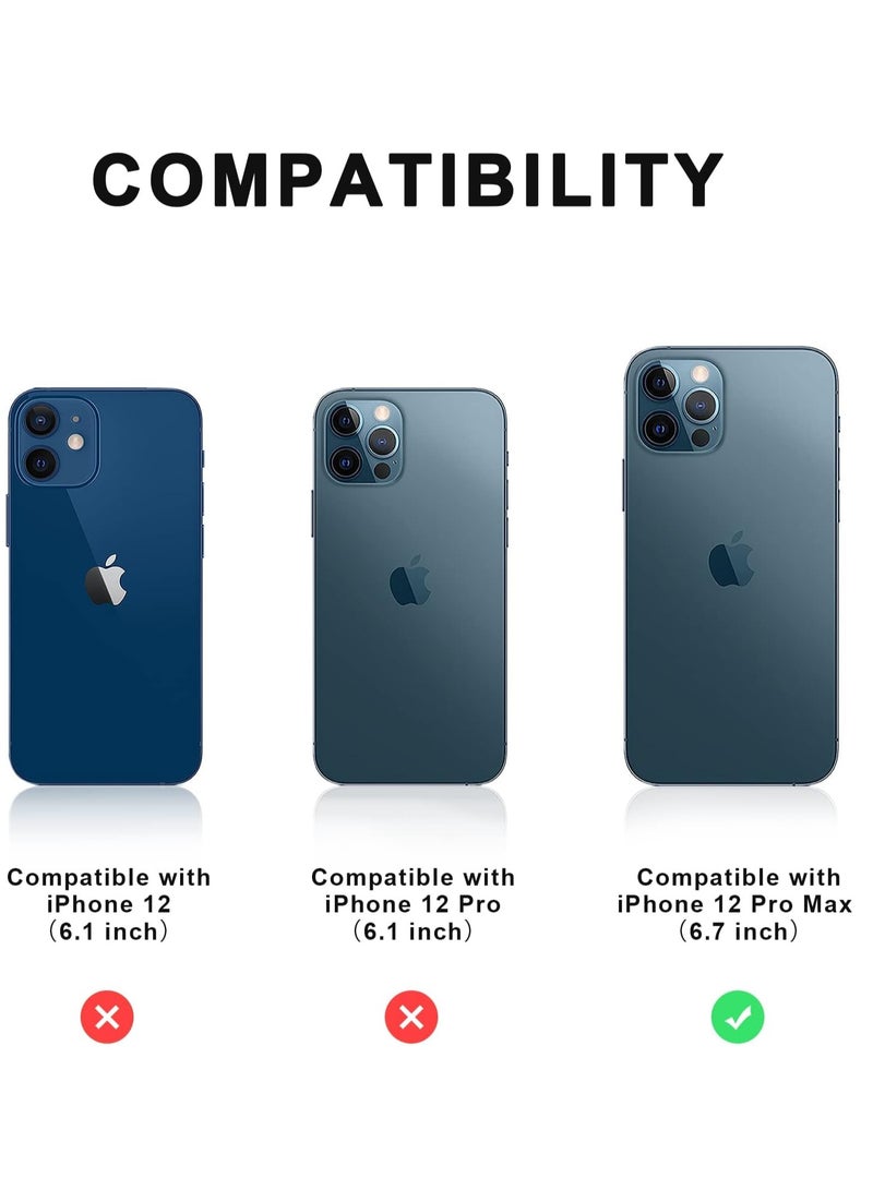 Compatible for iPhone 12 Pro Max Clear Case with 4 Corners Built-in Protective Cushion Anti-yellow Anti-collison Tansparent Cover for Apple iPhone 12 Pro Max 6.7 inch  - Image 2