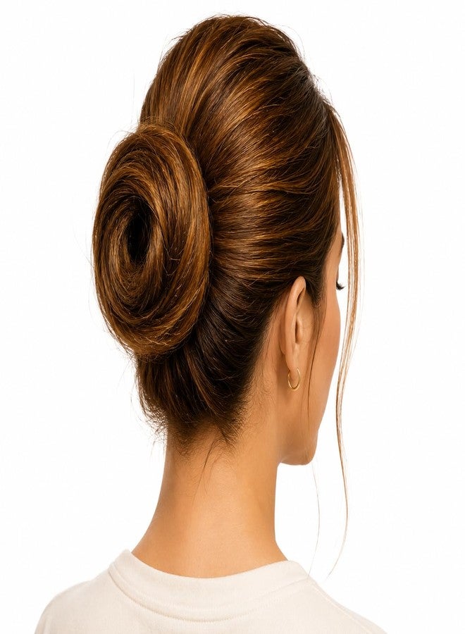 EL SMO Real Human Hair Scrunchie Extension, Blonde, 25g, for Daily, Party, and Wedding Hairstyles - Image 3