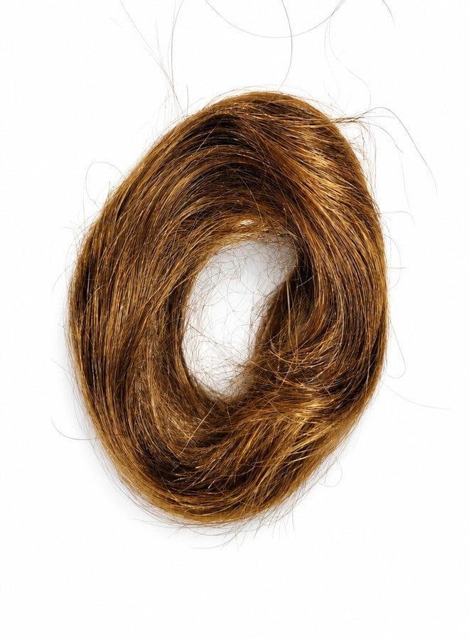 EL SMO Real Human Hair Scrunchie Extension, Blonde, 25g, for Daily, Party, and Wedding Hairstyles - Image 1