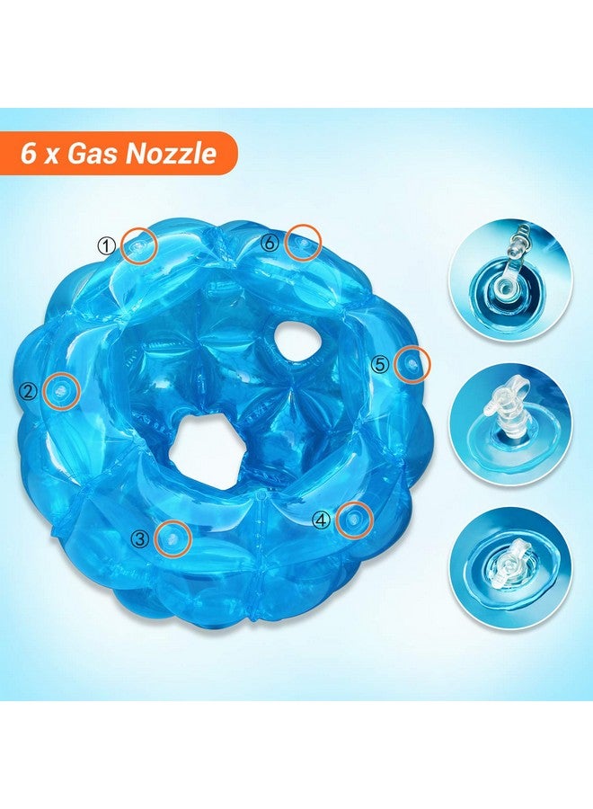 Theefun 2 Pack Bumper Balls: 36inch Inflatable Sumo Ball - Durable PVC Vinyl Material Body Bubble Soccer Ball - Giant Human Hamster Knocker Body Zorb Ball for Kids and Adults Physical Outdoor Toys, Blue - Image 2