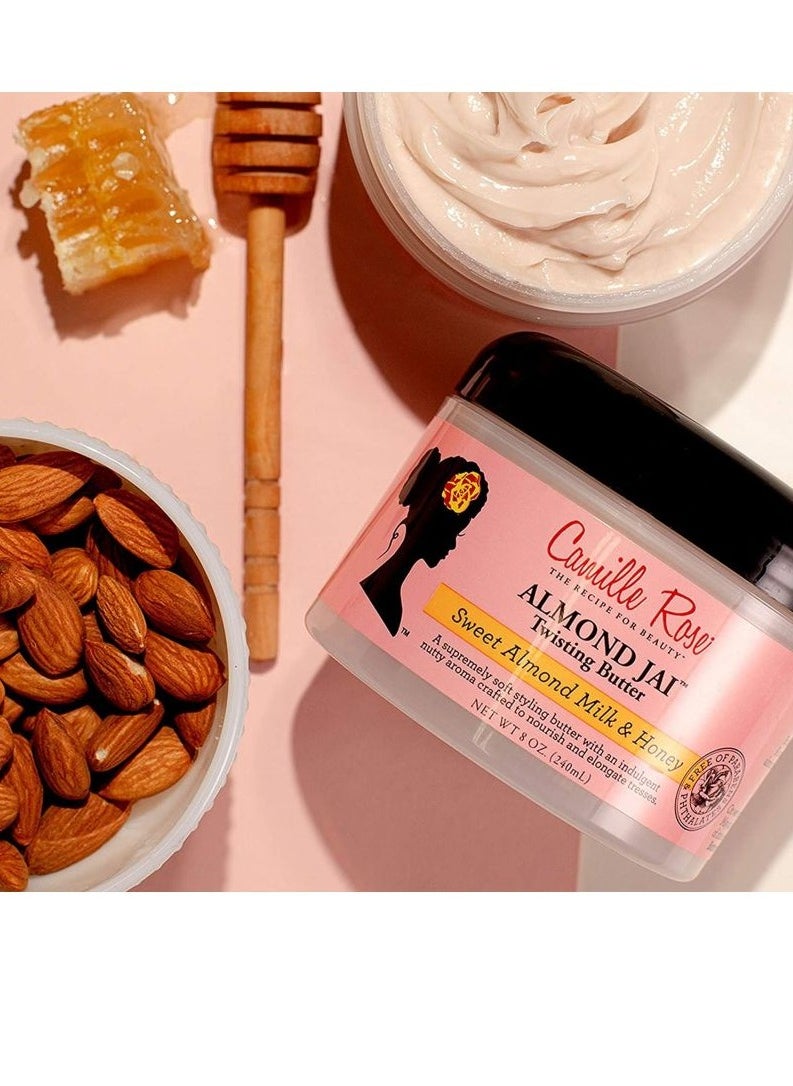 Camille Rose Camille Rose Almond Guy Twist Styling Butter with Aloe Vera & Honey, Softens & Moisturizes Hair, All Hair Types, 8 fl oz (240 ml)  - Image 3
