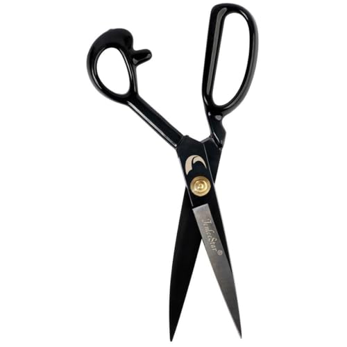Jenleestar Fabric Scissors 10 Inch Sewing Dressmaking Scissors Professional Razor Sharp for Tailoring Leather Raw Materials - Japan High Carbon Steel Tailor Shears(Right-Handed) (Black-12 inch) - Image 1