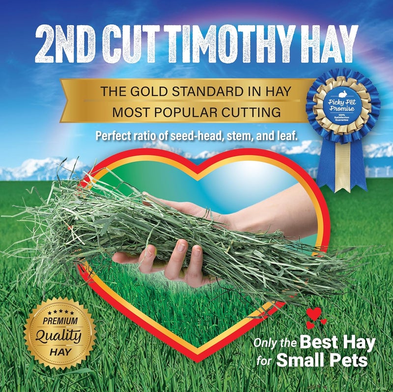 Small Pet Select 2nd Cutting Perfect Blend Timothy Hay, Food for Guinea Pig, Rabbit, Hamster, Bunny, Chinchilla, or Other Small Animals, Natural Hay Grown in The USA, 40lb - Image 5