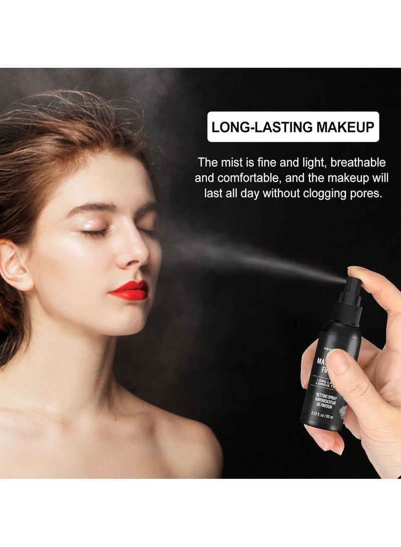 هويتك بخاخ تثبيت المكياج بلمسة نهائية غير لامعة، 60 مل، زجاجة سوداء - Image 4