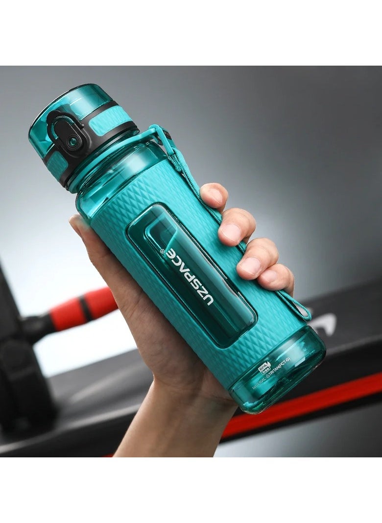 UZSPACE Bpa Free Sports Water Bottles Portable Tritan Plastic Gym Drink Bottle Anti-Fall Leakproof Large Capacity Fitness Kettle 