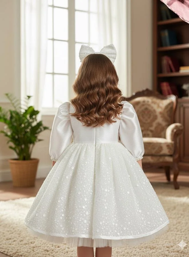 فيا بامبينو Lovely Ivory Dress BG 5124