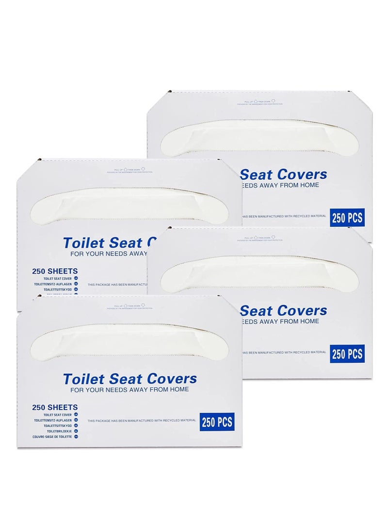 SOLARAE 1000 Pack Disposable Toilet Seat Covers Protectors, Flushable Toilet Liners for Bathroom Kids Pregnant Travel Hospital Public Toilet Hotel, 14 x 16 Inch Covers - Image 5