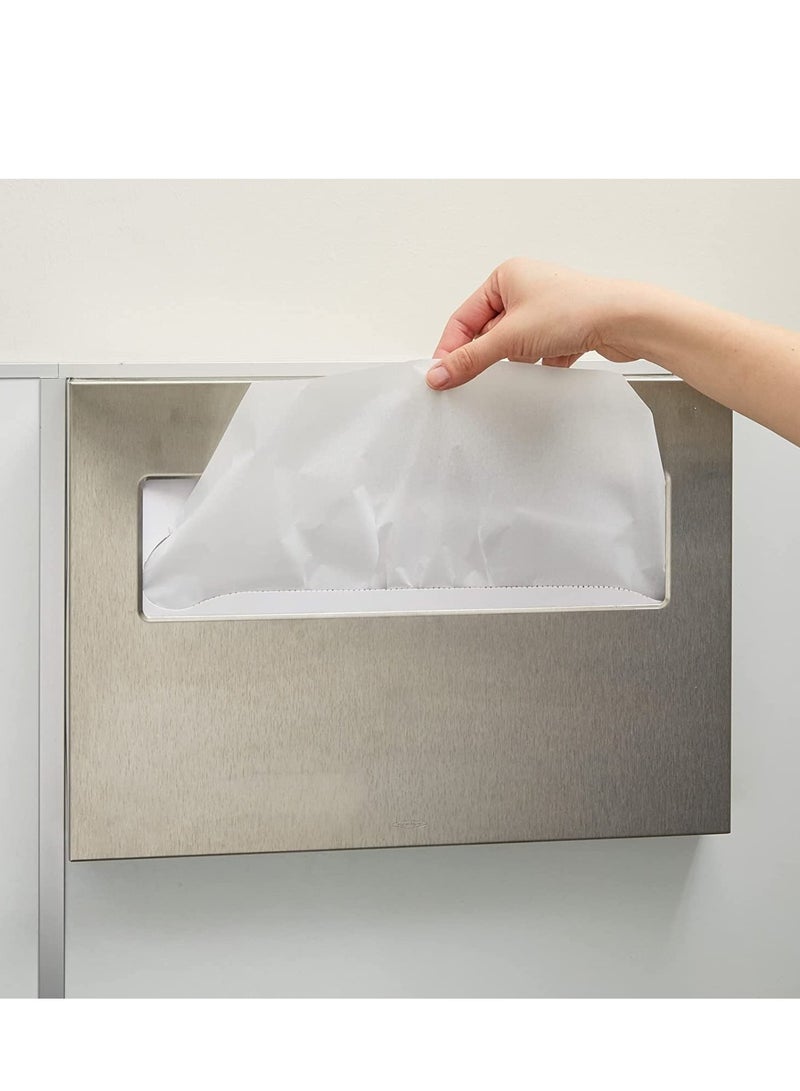 SOLARAE 1000 Pack Disposable Toilet Seat Covers Protectors, Flushable Toilet Liners for Bathroom Kids Pregnant Travel Hospital Public Toilet Hotel, 14 x 16 Inch Covers - Image 3