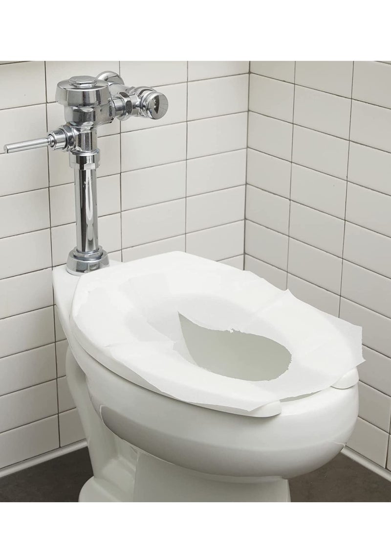 SOLARAE 1000 Pack Disposable Toilet Seat Covers Protectors, Flushable Toilet Liners for Bathroom Kids Pregnant Travel Hospital Public Toilet Hotel, 14 x 16 Inch Covers - Image 2