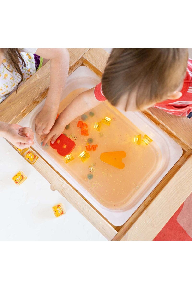 Glo Pals x Daniel Tiger bath toy Water-Activated Light-Up Cubes for Sensory Play - Image 5