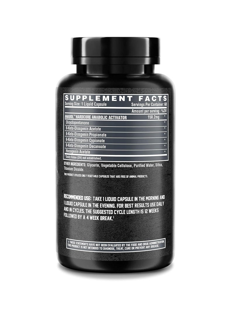 Nutrex Research Anabol Hardcore Anabolic Activator 60 Capsules - Image 2