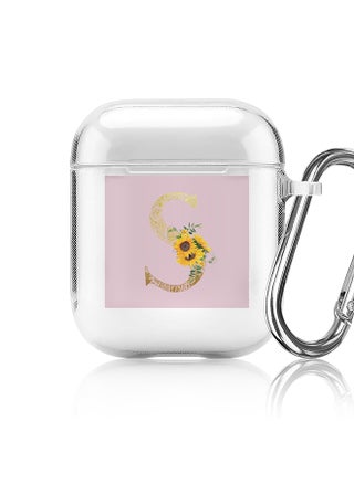 Classic Clear printed Case for Apple Airpods 2 / 1 Soft TPU Gel Thin Transparent Flexible Cover - Custom Monogram Initial Letter Mandala Floral Pattern Alphabet - S (Pink ) - pzsku/Z225C1085BF902D3C0BA2Z/45/_/1697116217/1e06b9b8-c82f-4eca-88ad-3fa578f13766