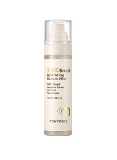 TONYMOLY 24K Snail Hydrating Serum Mist 92% Snail Mucin Hydrating Moisturizing Toner Serum Mist Korean Skincare  - Image 1