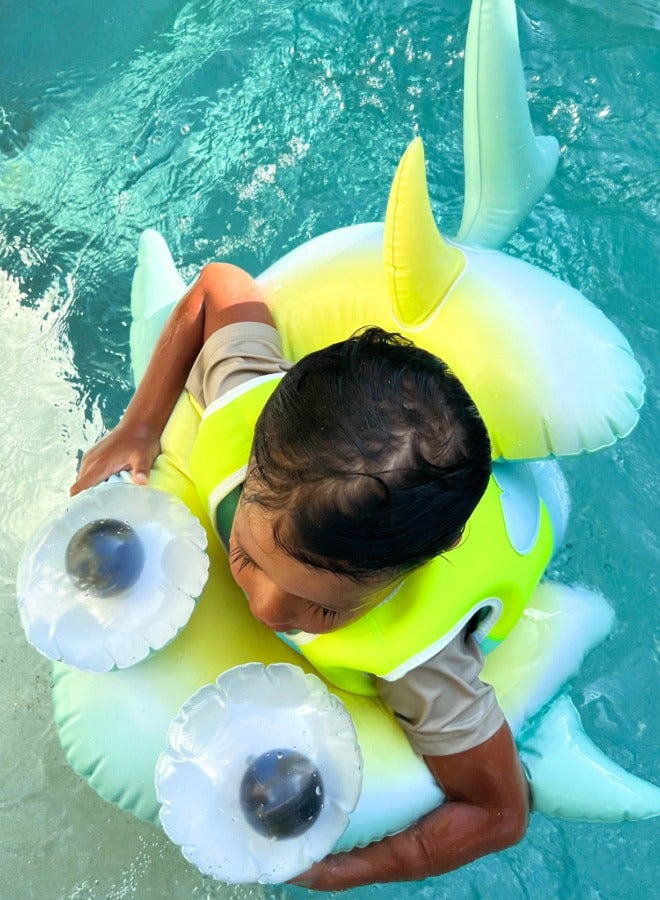 SUNNY LIFE Kids Swim Ring Salty the Shark | Inflatable Pool Float for Kids | Shark-Themed Swimming Ring | Fun Water Toy for Children | Kids Pool Ring Multi-Color - Image 1