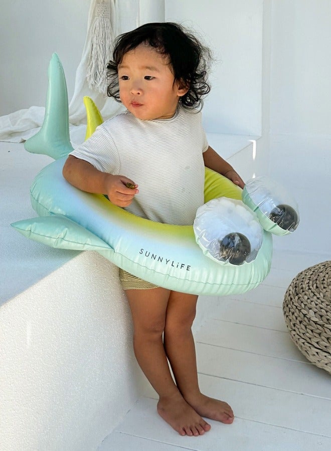 SUNNY LIFE Kids Swim Ring Salty the Shark | Inflatable Pool Float for Kids | Shark-Themed Swimming Ring | Fun Water Toy for Children | Kids Pool Ring Multi-Color - Image 2