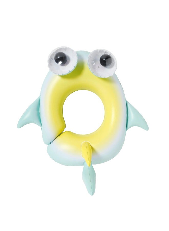 SUNNY LIFE Kids Swim Ring Salty the Shark | Inflatable Pool Float for Kids | Shark-Themed Swimming Ring | Fun Water Toy for Children | Kids Pool Ring Multi-Color - Image 3