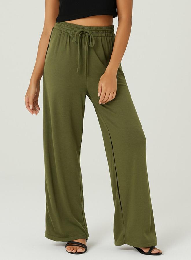 PAUSE Women Olive Relaxed Fit Joggers - Image 1