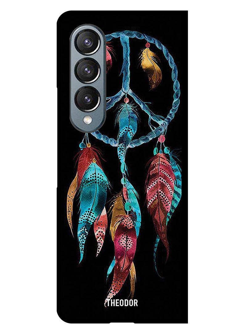 Theodor Protective Case Cover For Samsung Galaxy Fold 4 Wind Charm Blue