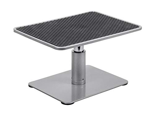 Monoprice Universal Monitor Riser Stand Raises Monitors 46 to 65 Inches Silver Finish Workstream Collection - Image 3