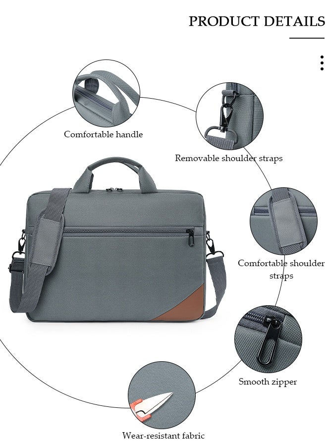DUNISO 15.6 Inch Laptop Bag Lightweight Computer Bag Travel Business Handbag Briefcase Water Resistance Shoulder Messenger Bag for Men and Women Work Office - Image 3