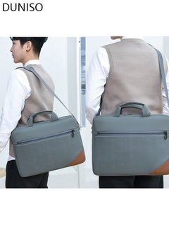 DUNISO 15.6 Inch Laptop Bag Lightweight Computer Bag Travel Business Handbag Briefcase Water Resistance Shoulder Messenger Bag for Men and Women Work Office  - Image 3