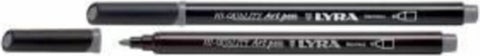 Hı Quality Art Pen Felt Tip and Drawing Pen Cool 096 Cold Gray Silver