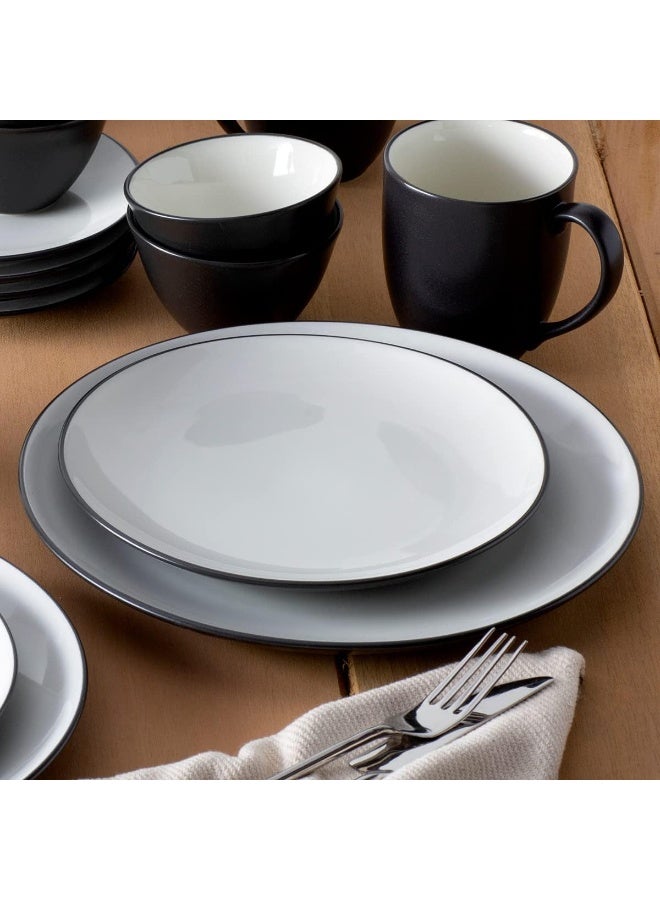 Noritake Colorware Graphite 4Piece Coupe Place Setting Service for 1 - Image 3