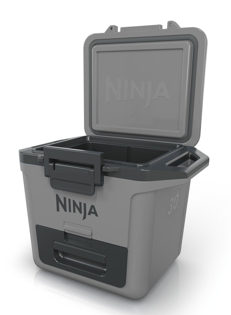 Ninja FrostVault Hard Cooler 28L, Premium Heavy-Duty Insulated Cool Box, FB131UKGY Grey 28Liters - Image 3
