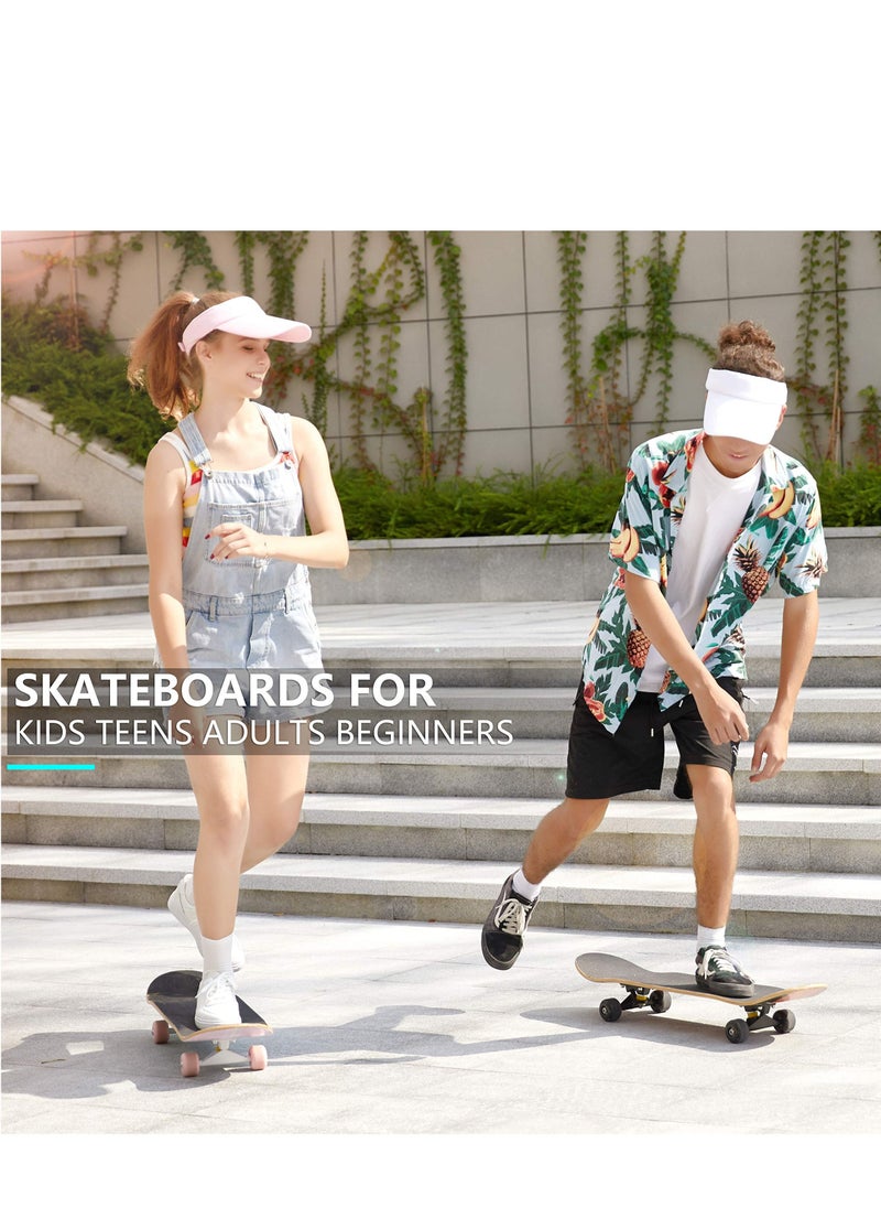 Mimelon - Skateboards for Beginners 31 Inch Complete Skateboard for Kids Teens Adults Ages 5-16, Complete Cruiser Skateboard for Youth - Image 1