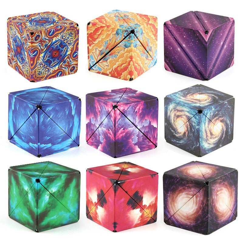 Shake Sound 3D Three-Dimensional Changeable Magnetic Geometric Rubik'S Cube Three-Dimensional Infinite Flip Rubik'S Cube Toy Manufacturers - Image 4